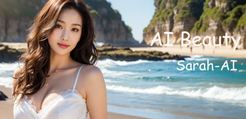 [4K] AI ART Korean Japanese Lookbook Model Al Art video-Seaside Escape