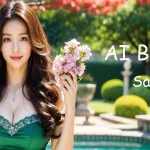 [4K] AI ART Korean Japanese Lookbook Model Al Art video-Blossoming Garden