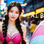 [4K] AI ART Korean Japanese Lookbook Model Al Art video-Myeong-dong Shopping Street
