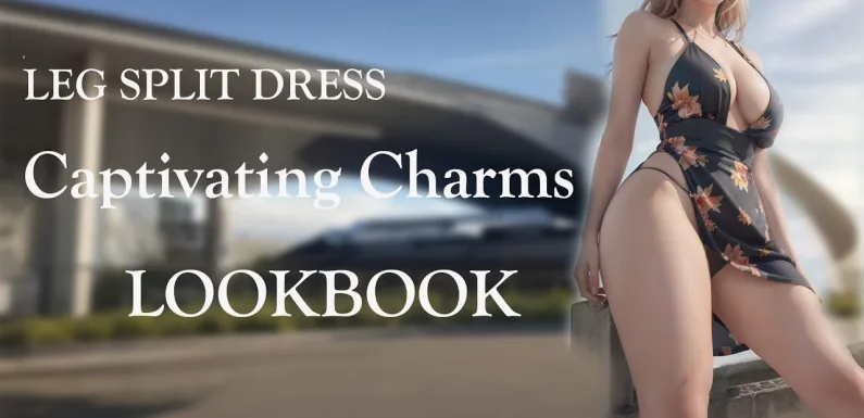 [4k] Leg Split Dress Lookbook | レッグスプリットドレスルックブック ai art