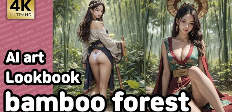 4k ai art | 대나무숲 AI 룩북 | bamboo forest ai lookbook