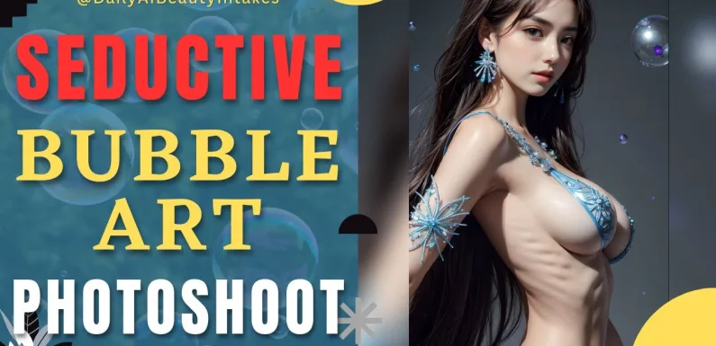 4K AI Lookbook – Bubbles, Art, and Seduction! Get Mesmerized by this Epic Photoshoot Collection!