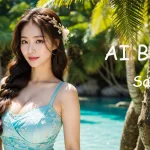[4K] AI ART Korean Japanese Lookbook Model Al Art video-Tropical Island