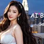 [4K] AI ART Korean Japanese Lookbook Model Al Art video-Futuristic Skyscrapers