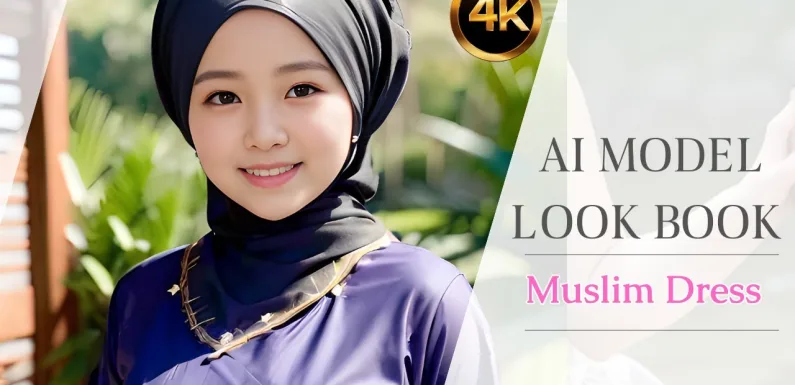 【 4K 】 AI art 승무원 | lookbook model | Muslim Dress | 이슬람 복장 | イスラム教徒のドレスアップ