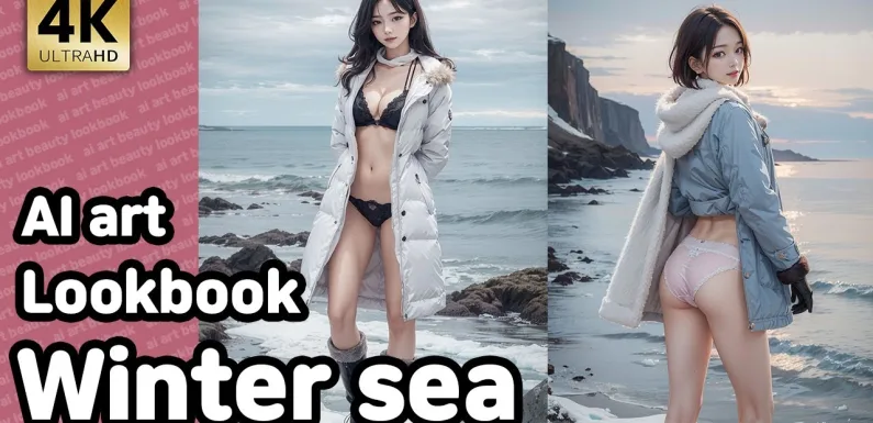 4k ai art | 겨울 바다 AI 룩북 | Winter sea ai lookbook
