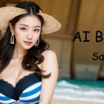 [4K] AI ART Korean Japanese Lookbook Model Al Art video-Fukuoka Coastline