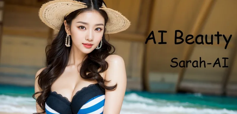 [4K] AI ART Korean Japanese Lookbook Model Al Art video-Fukuoka Coastline