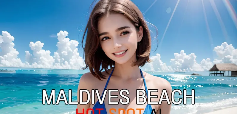 AI Beauty Girl – Maldives Beach – Bikini – AI Art – 4K AI Lookbook – AI Girlfriend