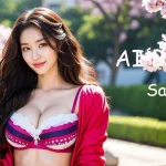 [4K] AI ART Korean Japanese Lookbook Model Al Art video-Sakura Blossom Garden