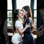 [Ai lookbook] #shorts ai 레즈비언키스 실사버전 ai lesbian kiss Real life version