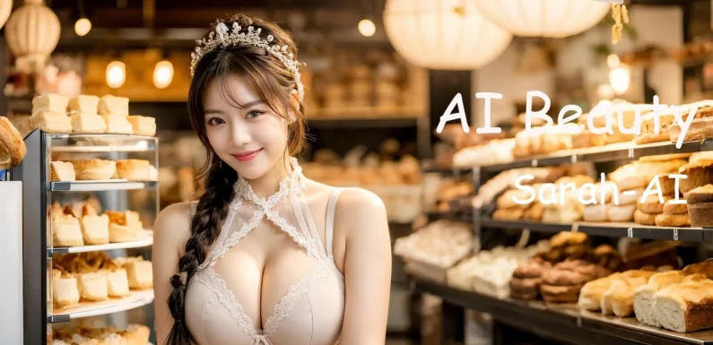 [4K] AI ART Korean Japanese Lookbook Model Al Art video-Bakery Owner