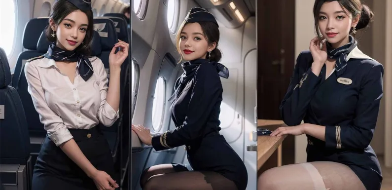 [4K AI LOOKBOOK] Cosplay Airline Stewardess