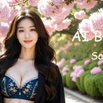 [4K] AI ART Korean Japanese Lookbook Model Al Art video-Kinkakuji Garden
