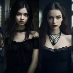 [4K] AI Art Lookbook – Gothic Dress, European/Korean/Japanese Model Girls #2 룩북, ルックブック