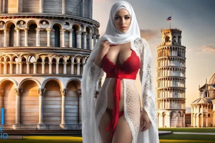 4K AI Art Lookbook Video of Arab and Russian Girl Doing Yoga | Who is Better?