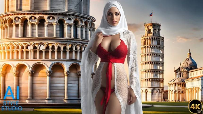 4K AI Art Lookbook Video of Arab and Russian Girl Doing Yoga | Who is Better?